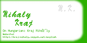 mihaly kraj business card